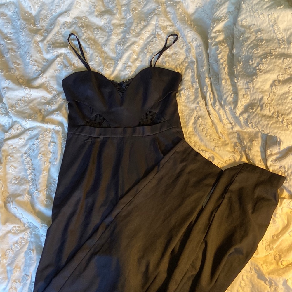 v-neck jumpsuit